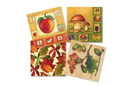 Set de 12 serviettes "Saveurs d'Automne"