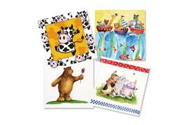 Set de 12 serviettes "Animaux rigolos"