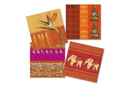 Set de 12 serviettes "La Route des Indes"