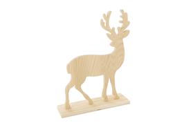 Cerf en bois à poser