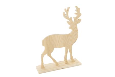 Cerf en bois à poser