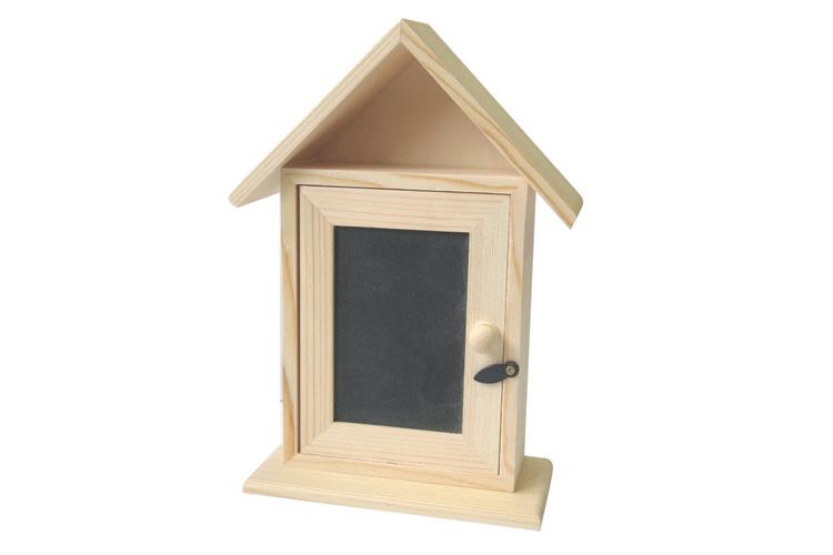 Boîte à clefs "forme maison" face ardoise : Armoires à clefs : Bois : Inneo