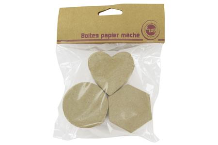 3 Boites Ronde, Hexagone, Coeur