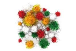 Pompons métallisés