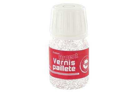 Vernis pailleté argent flacon 60 ml