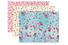 3 coupons de tissu autocollant 15 x 20 cm - Motifs fleuris