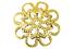 24 coupelles de finition, tailles et couleurs assorties (or et argent