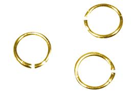 80 anneaux de liaison ronds diam. 10 mm dorés