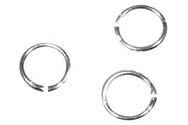 120 anneaux de liaison ronds assortis 3 à 10 mm argentés