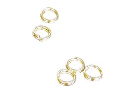 100 anneaux ronds doubles diam. 5 mm dorés ou argentés